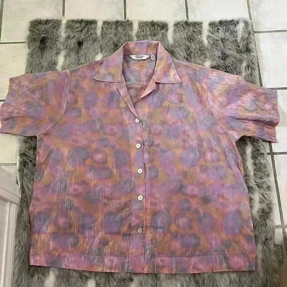 & OTHER STORIES Boxy Button Up Shirt sz 6 - Picture 2 of 7